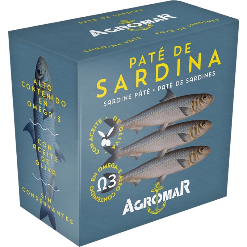 Paté de sardina lata 100 g. AGROMAR.