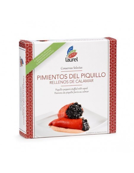 Piquillo peppers stuffed with squid. El Laurel. 270 ml