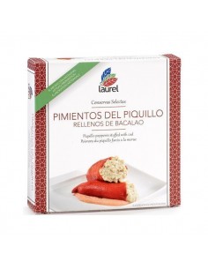 Piquillo peppers stuffed with cod. El Laurel. 270 ml
