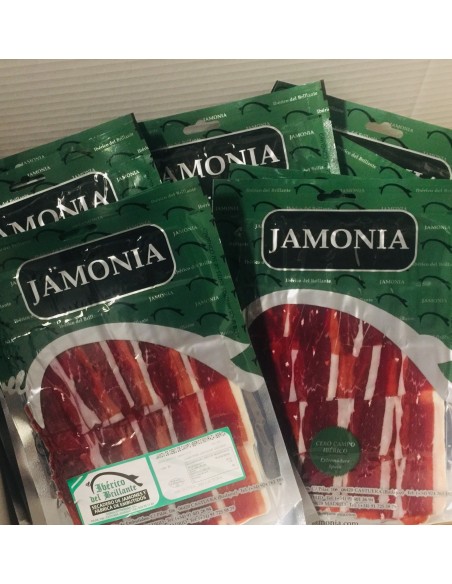 Pack premium-Jamón de Cebo de Campo Ibérico 50% Raza Ibérica. 10 sobres (100 g) loncheado| IBÉRICO DEL BRILLANTE