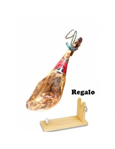 Kit Jamón de Cebo de Campo Ibérico,  Jamonero y cuchillo. 2